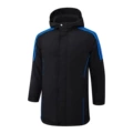 2425 glossy cotton coat black