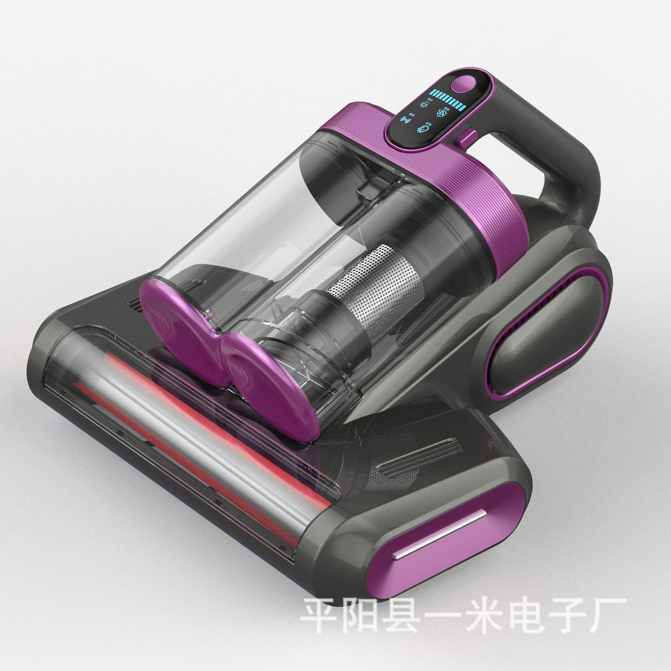 新款双尘杯滚轮便携家用杀菌除螨床上吸尘器强吸力大吸力除螨仪