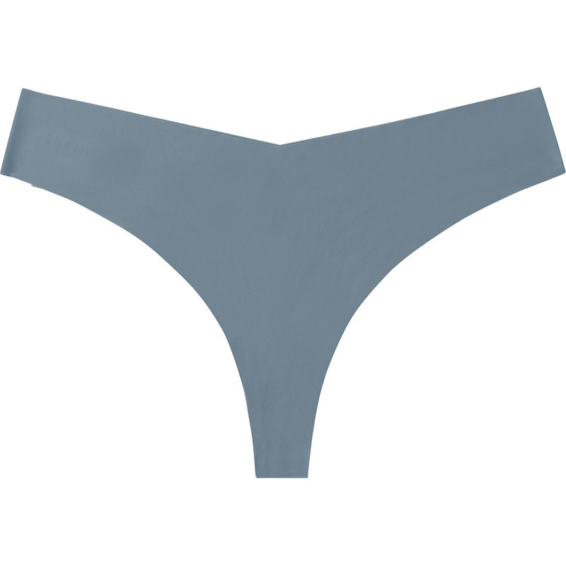 欧美低腰冰丝裸感无痕纯棉裆透气大码T型内裤 女士性感一片式内裤