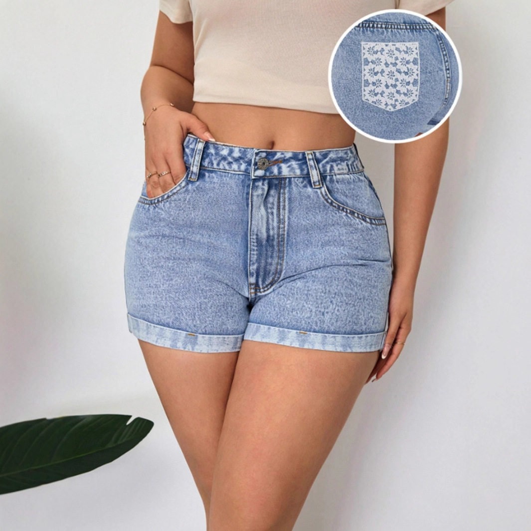 High Waisted Womens Denim Shorts Soft Fabric Trendy Style Comfortable Fit Summer Casual Wear Wholesale Available