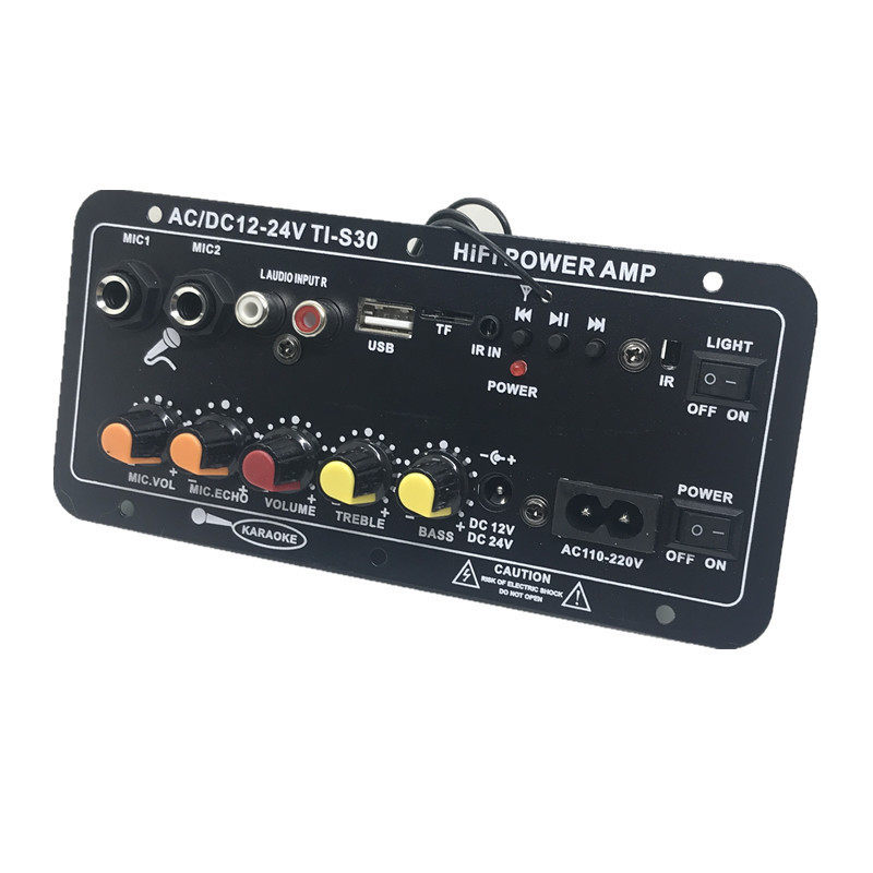 Ti-S30 Square Dance Audio Amplifier Built-In Bluetooth Radio Dual Microphone Jack 12V24V220V Leidezhu