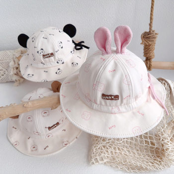 Baby Hat Autumn New Cute Super Cute Cartoon Children's Fisherman Hat Winter Warm Baby Basin Hat for Boys and Girls