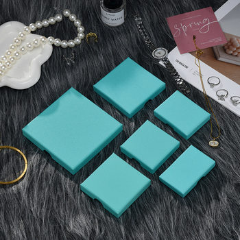 Tiffany Blue Jewelry Packaging Box Simple Heaven and Earth Cover Jewelry Box Jewelry Gift Box Packaging Box Ready for Sale