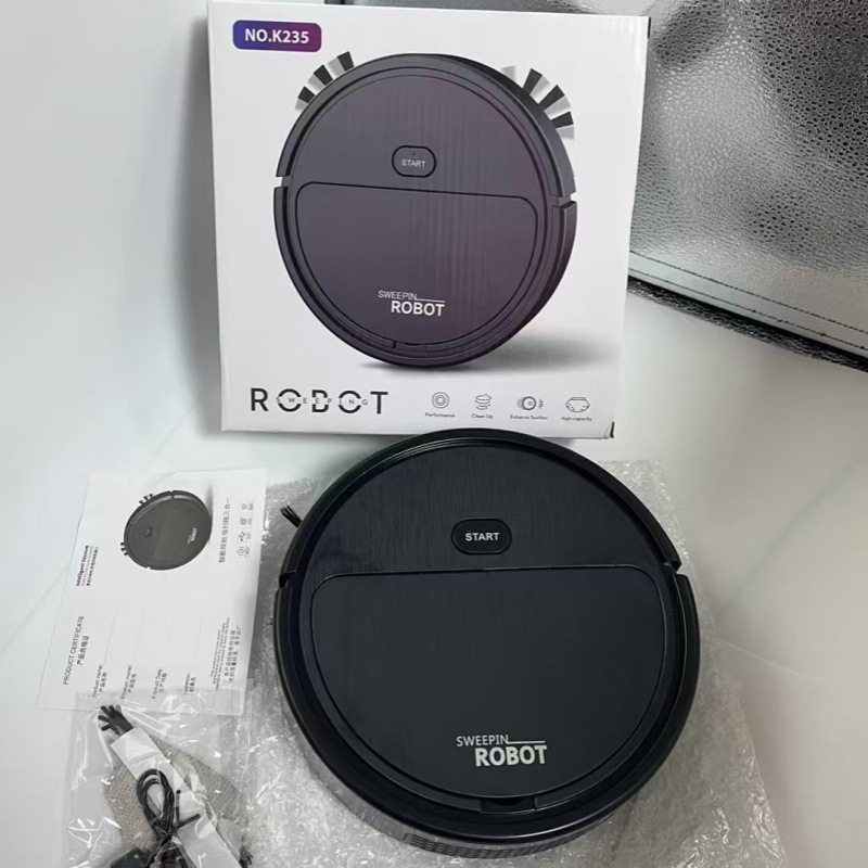跨境迷你3合1扫地机智能吸扫拖一体扫地机器人跨境礼品批发