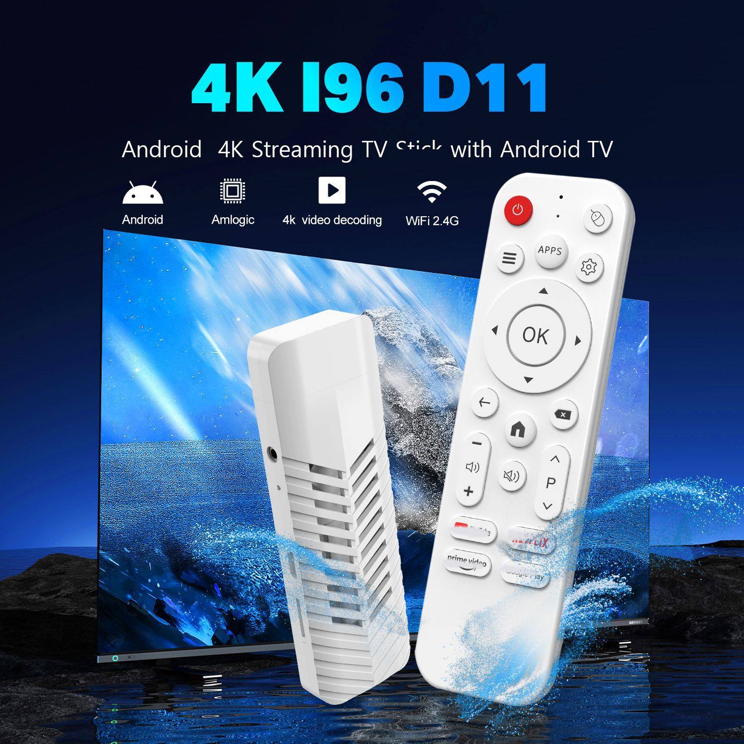 I96D11 Set-Top Box S905L Dual-Band Wifi Android 14 Tv Box 4K High-Definition Export Box Tv Box