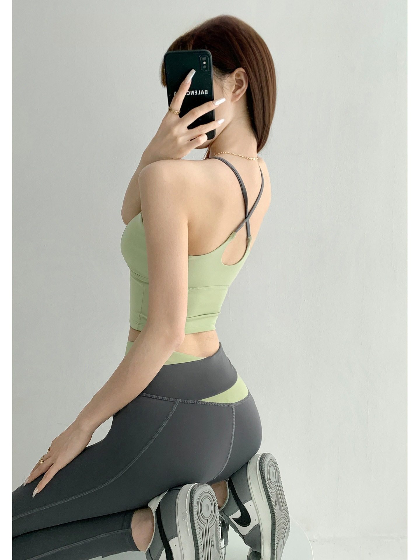 Sports Bra Women's Bubble Wrap Anti-Sagging Running Vest Top Fitness Wear Quick-Drying Yoga Wear Bra Bra