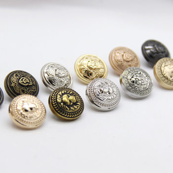 D-word Chanel Style Metal Button Coat Jacket Ancient Silver Bronze Button Lion Head British Suit Antique Button