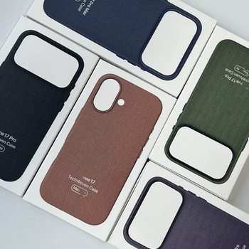 Suitable for Apple 17Promax Woven Cloth Mobile Phone Case 17 Magnetic Animation Protective Cover Fabric Anti-Fall