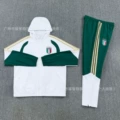 25 italian l white hooded windbreaker