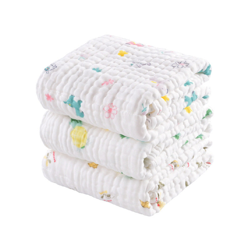 Baby Type A Bath Towel Newborn Baby Xinjiang Cotton Six-Layer Gauze Bath Towel Newborn Children Bath Cover Blanket