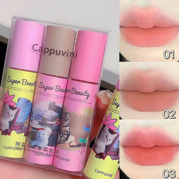 Cappuvini Cat Lip Mud Milk Cake Lip Cream Non-Lip Glaze Cheap Student Soft Mist High Color Matte Lipstick