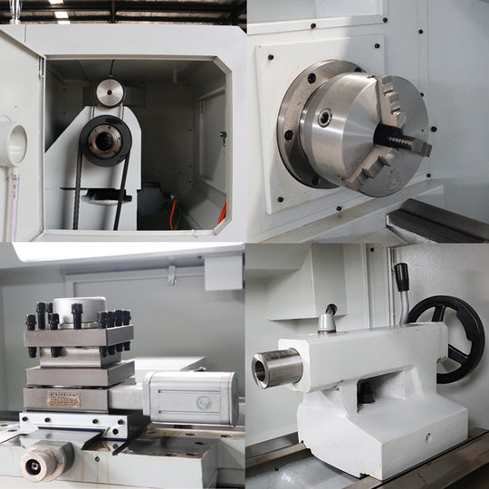 Factory Direct Cnc Lathe Small Parts Processing Metal Machining Center Large Aperture Hard Rail Cnc Lathe