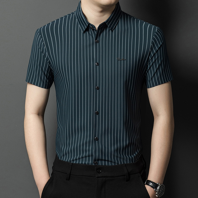 Áo Sơ Mi Nam Ngắn Tay Hàng Mùa Hè Phong Cách Trẻ Trung