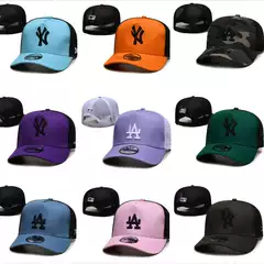 Trendy Brand Ny Mesh Baseball Cap for Women, New Spring/Summer Style, Embroidered Large Logo, Sunshade Breathable Mesh Hat for Men