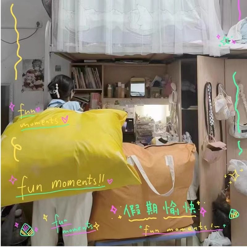 Quilt Storage Bag Big Mac Large Capacity Quilt Clothes Dustproof Storage Bag Moving Bag Portable Luggage Bag