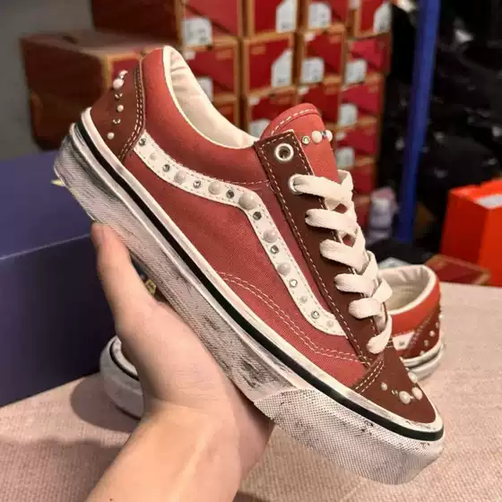 Sk8 Premium Pearlized Classic Vintage Casual Sports Sneakers Canvas Shoes