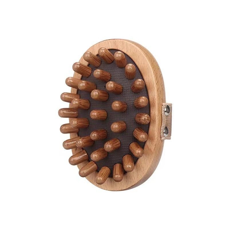 Manufacturer Wholesale Beech Wood Air Cushion Massage Brush Head Meridian Massage Comb Men and Women Tendon Scraping Full Body Massage Relief