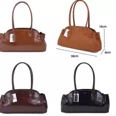 Kou's New Empire Carryall Bowling Baguette Underarm Bag Large Capacity Tote Bag Fashionable Boston Style
