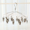 Stainless steel drying socks clip drying rack multi-clip household hanging clothes balcony windproof multi-functional drying underwear socks clip