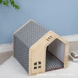Деревянный питомник для кошек и собак Spot pet house универсальный питомник домашних животных four seasons вилла для кошек и собак с крытым гнездом для домашних животных