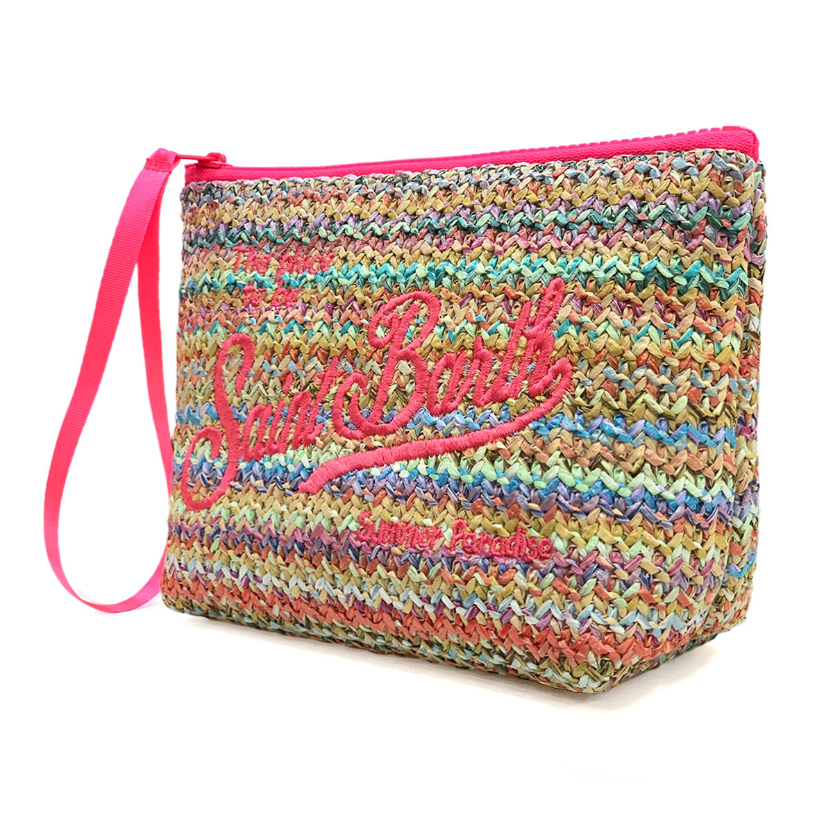 Amazon solid color cosmetic bag printed diving material waterproof large capacity makeup storage bag daily soft bag wash bag