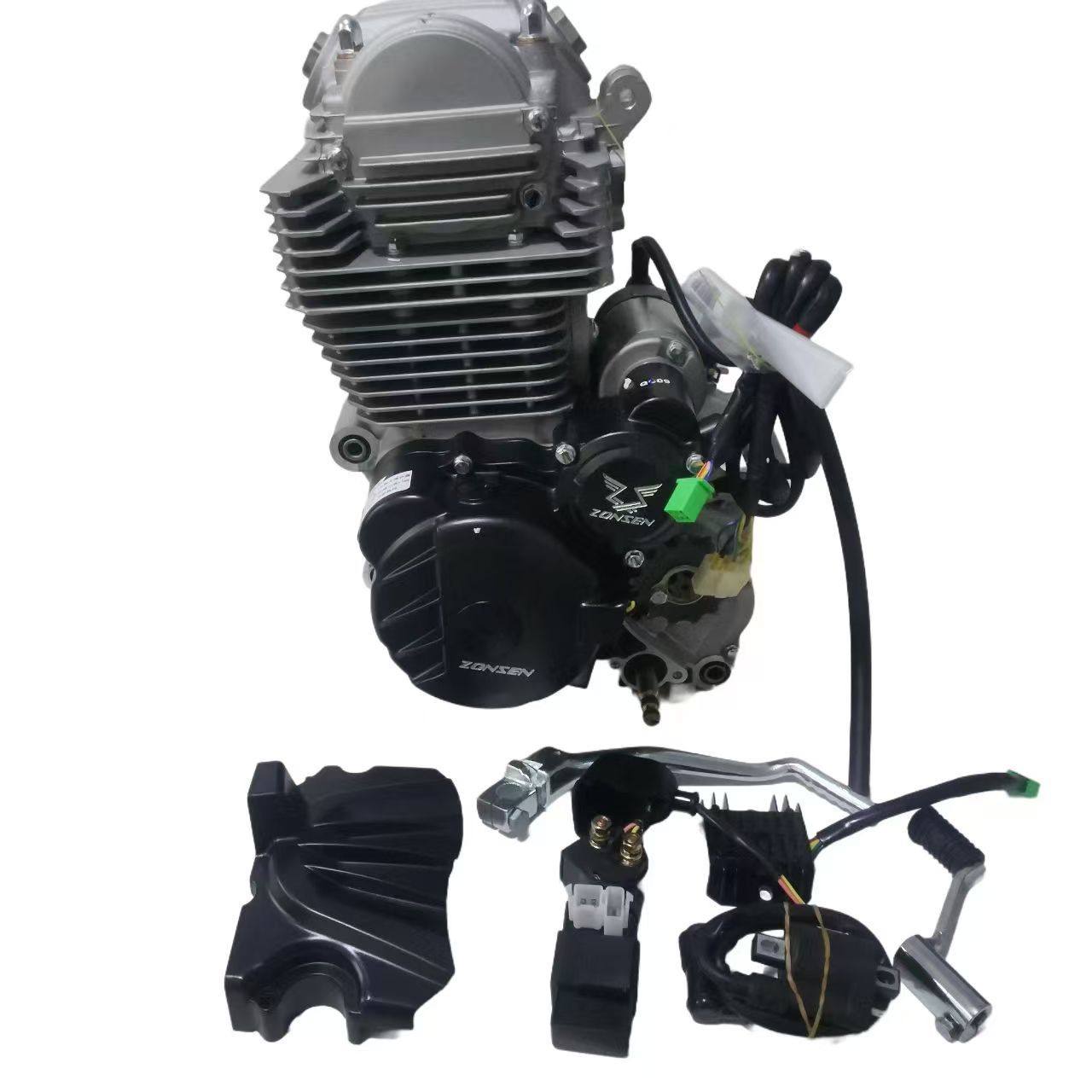 Внедорожный мотоцикл Zongshen CB250-F: машина с большой головкой двигателя ZS172FMM Изображение 1