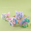 New Cartoon Colorful Unicorn Doll Bag Pendant Cute Plush Angel Pony Keychain Pendant Wholesale