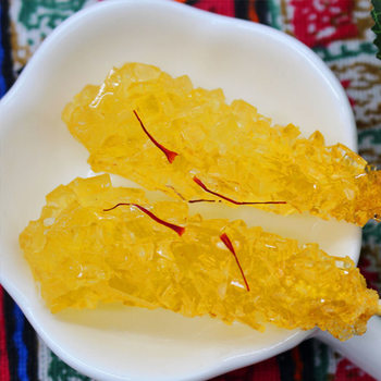 Saffron rock candy yellow rock candy authentic sugar cane polycrystalline earth pharaoh rock candy yellow rock candy wholesale snacks are available