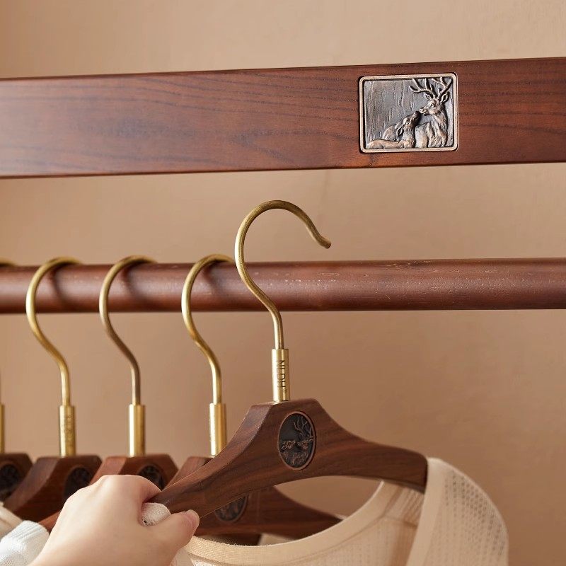 Solid Wood Floor-Standing Coat Rack, Removable Underwear Box, Shoe Box Storage Rack, Entrance Hall, Bedroom Vertical Clothes Rack