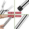Stainless steel clothes fork household clothes pole balcony thickened clothes pole hanging clothes student dormitory supplies manufacturers wholesale