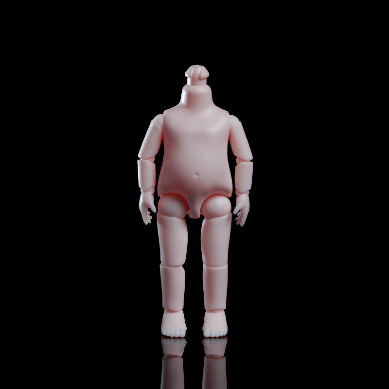 16厘米娃娃身体白肌bjd12分素体ob11关节娃娃玩具diy女孩子过家家