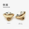 New Metal Button Diamond Buckle with Rhinestone Gold Round Button Shirt Decoration All-match Suit Button