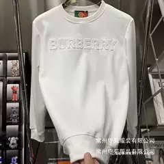 2024 New Spring/Fall Fashion Minimalist 3D Embossed Print Crew Neck Casual Sweatshirt for Men Wholesale