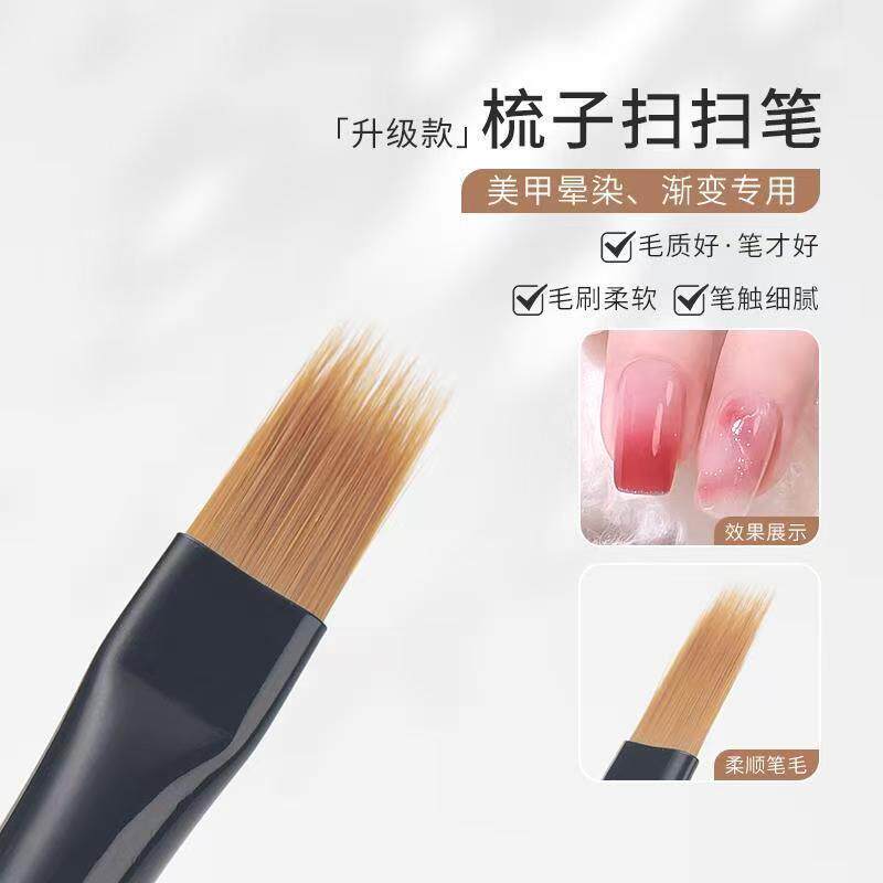 Wholesale Purple Sandalwood Relief Nail Art Brush Set Nail Art Smudge Sweep Pen Pull Line Square Round Phototherapy Pen