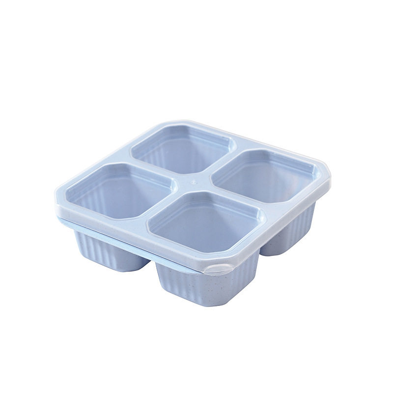 Wheat Lunch Box Transparent Snack Dried Fruit Box Household Sealed Box with Lid Plastic Fruit Refrigerator Preservation Box