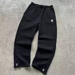 Foreign Trade Europe and America Amazon 2025 Spring Small logo Embroidered Men and Women Couple Street Casual Pants Loose Y2K Rap