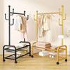 Drying Rack Floor Vertical Movable Thick Bold Drying Rack Indoor Simple Rod Coat Rack Clothes Rack