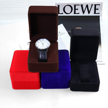 Cross-Border Watch Box, High-End Velvet Watch Packaging Box, Flip-Top Watch Storage Box, Gift Box, Factory Wholesale