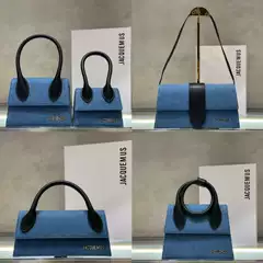 Niche jacquemus Design Small Square Bag Denim Series Fashionable All-match Handbag Crossbody Shoulder Bag Underarm Bag