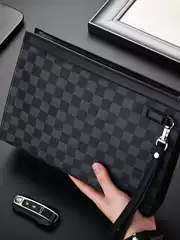 Men's Handbag Lightweight Casual Business Handbag Men's Mobile Phone Bag Men's New Fashionable Small Square Bag