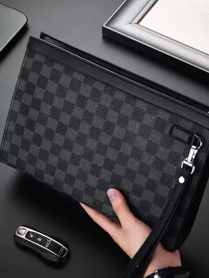 Men's Handbag Lightweight Casual Business Handbag Men's Mobile Phone Bag Men's New Fashionable Small Square Bag
