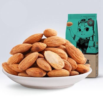 [Three Squirrels_Almond Kernel 185 g/Bag] Almond Nut Dried Fruit Snacks