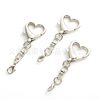 Zinc Alloy Heart-Shaped Buckle Doll Keychain Lobster Clasp Pendant Accessory DIY Gift Hook Christmas Limited Edition