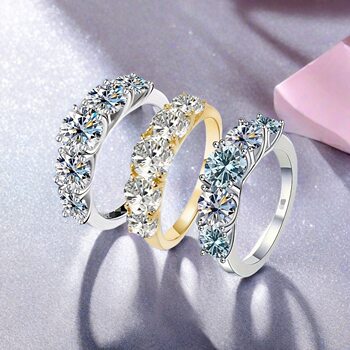 Cross-Border Supply Korean Version Simple Personality Trend Micro-Paved Zircon Environmentally Friendly Alloy Men's and Women's Rings Manufacturer Wholesale