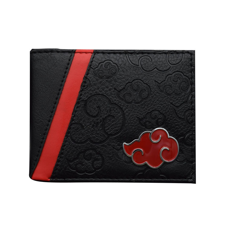 New Anime peripheral Naruto Naruto Sasuke Xiao organization Hongyun cartoon wallet pu men's wallet