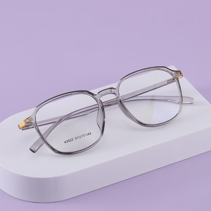 A3522 new ultra-light TR90 glasses Korean retro polygon frame student with degree myopia optical frame