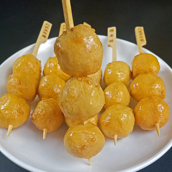 Curry fish eggs 711 convenience store Kwantung boiled snack hot pot balls gold fish balls