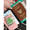 Passbook Holder Multi-functional Color-matching Travel Card Bag Simple Portable Air Ticket Identity Overseas Storage Bag