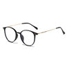 Red Riding Book Ultra-light Myopia Glasses Women's Cold Tea Anti-blue Glasses Round Face Can be Equipped with Optical Frame