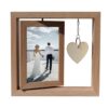 Wooden Rotating Photo Frame Ornament for Home Use 6inch Desktop Decoration Heart-Shaped Direct from Manufacturer Photo Album Home Picture Frame